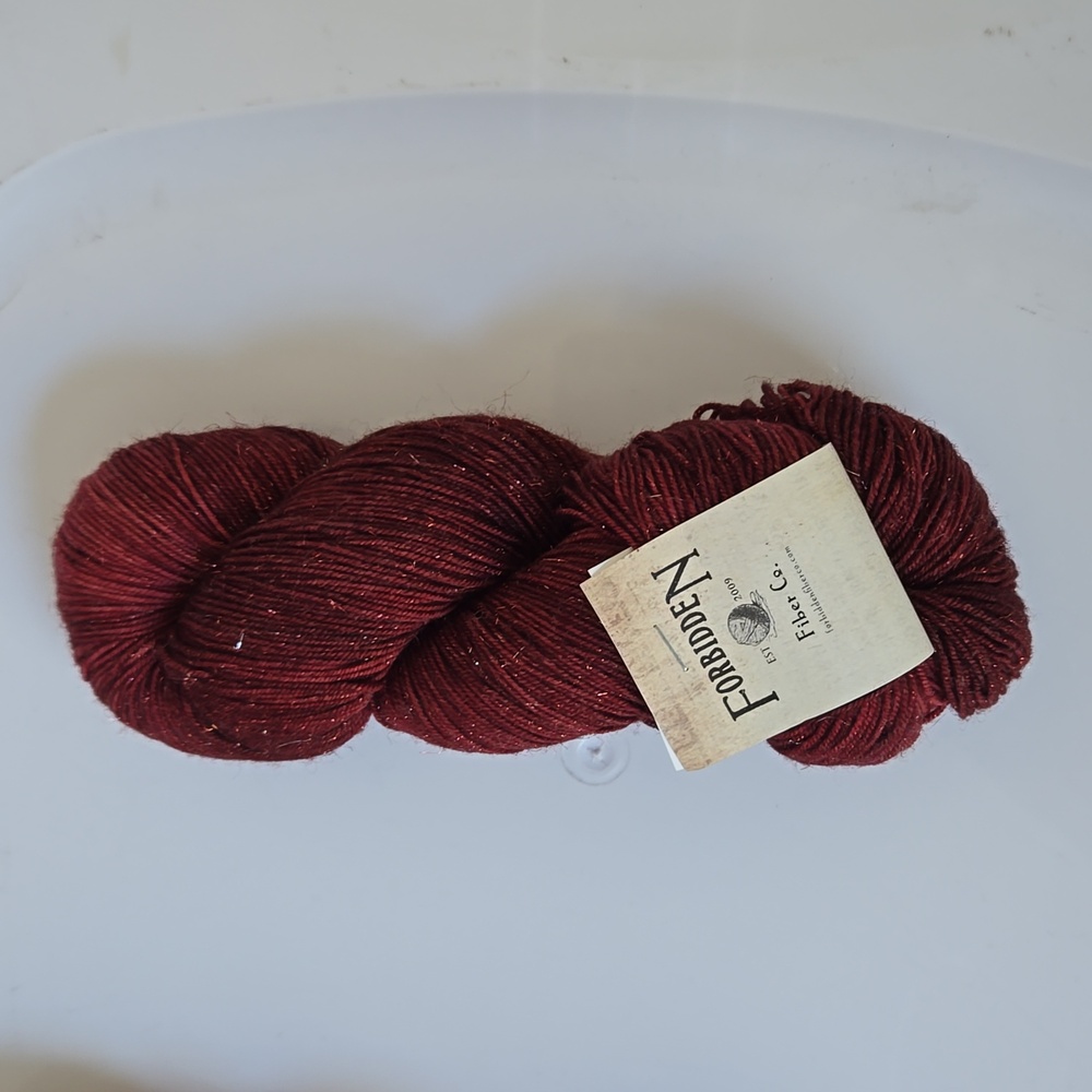 1 skein of Forbidden Fiber in Scarlet Witch
